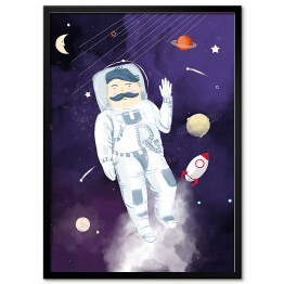 Obraz klasyczny Kosmonauta - ilustracja