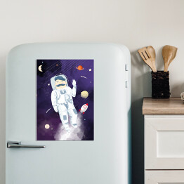Magnes dekoracyjny Kosmonauta - ilustracja