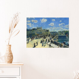 Plakat samoprzylepny Auguste Renoir "Pont Neuf w Paryżu" - reprodukcja