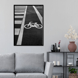 Plakat w ramie Trasa rowerowa - fotografia
