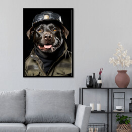 Plakat w ramie Pies w przebraniu - śmieszne zdjęcia zwierząt