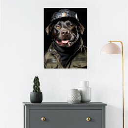 Plakat samoprzylepny Pies w przebraniu - śmieszne zdjęcia zwierząt