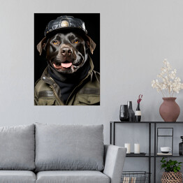 Plakat Pies w przebraniu - śmieszne zdjęcia zwierząt