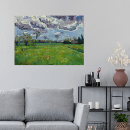 Plakat Vincent van Gogh "Krajobraz" - reprodukcja