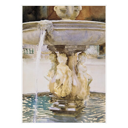 Plakat samoprzylepny John Singer Sargent Spanish Fountain. Reprodukcja obrazu