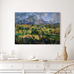 Obraz na płótnie Paul Cezanne "Widok na górę Sainte-Victoire" - reprodukcja