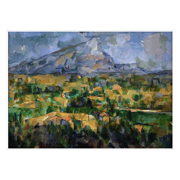 Plakat Paul Cezanne "Widok na górę Sainte-Victoire" - reprodukcja