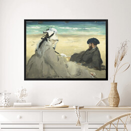Obraz w ramie Edouard Manet "Na plaży" - reprodukcja