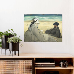 Plakat Edouard Manet "Na plaży" - reprodukcja
