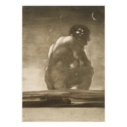 Plakat samoprzylepny Francisco Goya "Seated Giant"