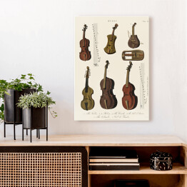 Obraz klasyczny Instrumenty strunowe ilustracja muzyczna 