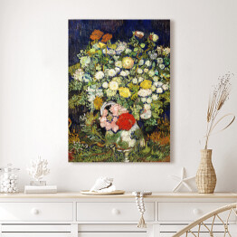 Obraz na płótnie Vincent van Gogh Bukiet kwiatów w wazonie. Reprodukcja