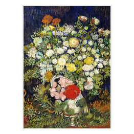 Plakat samoprzylepny Vincent van Gogh Bukiet kwiatów w wazonie. Reprodukcja