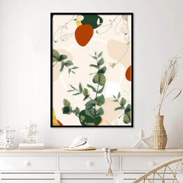 Plakat w ramie Kolekcja #inspiredspace - roślina - eukaliptus