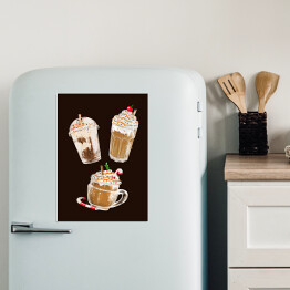 Magnes dekoracyjny Kawa na słodko - ilustracja