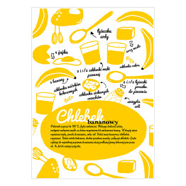 Plakat Chlebek bananowy - przepis