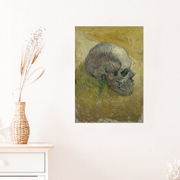 Plakat samoprzylepny Vincent van Gogh Czaszka. Reprodukcja