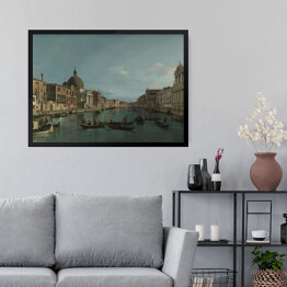 Obraz w ramie Canaletto "Venice - The Grand Canal with S. Simeone Piccolo"