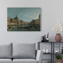 Obraz na płótnie Canaletto "Venice - The Grand Canal with S. Simeone Piccolo"