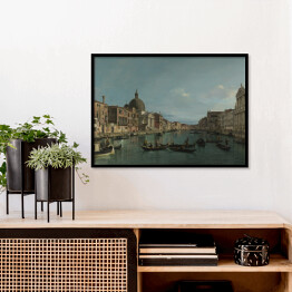 Plakat w ramie Canaletto "Venice - The Grand Canal with S. Simeone Piccolo"