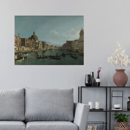 Plakat samoprzylepny Canaletto "Venice - The Grand Canal with S. Simeone Piccolo"