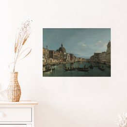 Plakat samoprzylepny Canaletto "Venice - The Grand Canal with S. Simeone Piccolo"