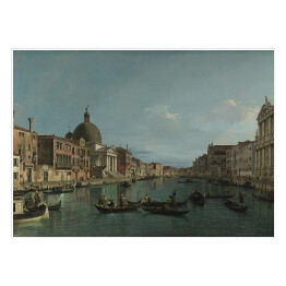 Plakat Canaletto "Venice - The Grand Canal with S. Simeone Piccolo"