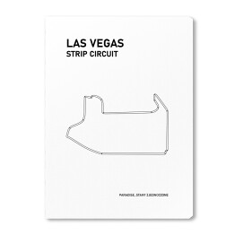 Obraz na płótnie Las Vegas Strip Circuit - Tory wyścigowe Formuły 1 - białe tło