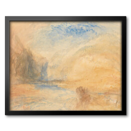 Obraz w ramie William Turner "Górski pejzaż z jeziorem" - reprodukcja