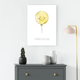 Obraz klasyczny "Uśmiechnij się" - hasło motywacyjne