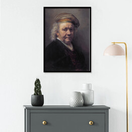 Plakat w ramie Rembrandt "Autoportret" - reprodukcja