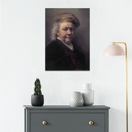 Plakat samoprzylepny Rembrandt "Autoportret" - reprodukcja