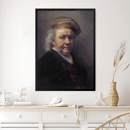 Obraz w ramie Rembrandt "Autoportret" - reprodukcja