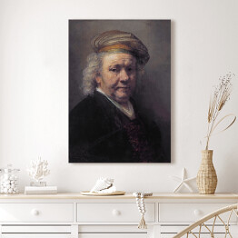 Obraz na płótnie Rembrandt "Autoportret" - reprodukcja