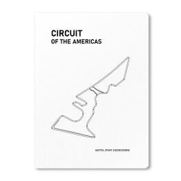 Obraz na płótnie Circuit of the Americas - Tory wyścigowe Formuły 1 - białe tło