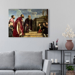 Obraz klasyczny Tycjan "Portrait of the Vendramin Family"