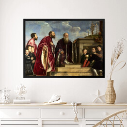 Obraz w ramie Tycjan "Portrait of the Vendramin Family"