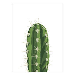 Plakat samoprzylepny Kaktus w jasnym pomieszczeniu