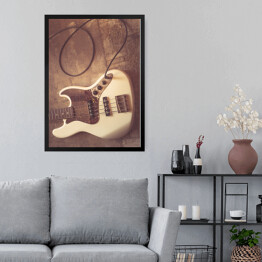 Obraz w ramie Fotografia gitary vintage