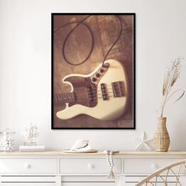 Plakat w ramie Fotografia gitary vintage