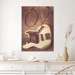 Plakat Fotografia gitary vintage
