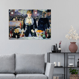 Plakat samoprzylepny Edouard Manet "Bar w Folies-Bergère" - reprodukcja
