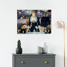 Plakat samoprzylepny Edouard Manet "Bar w Folies-Bergère" - reprodukcja