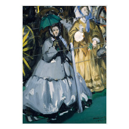 Plakat samoprzylepny Édouard Manet "Kobiety na wyścigach" - reprodukcja