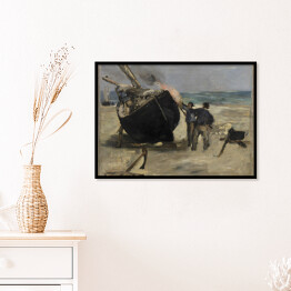 Plakat w ramie Édouard Manet "Tarowanie łodzi" - reprodukcja