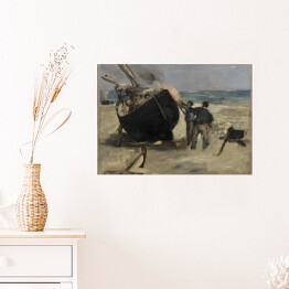 Plakat Édouard Manet "Tarowanie łodzi" - reprodukcja