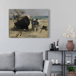 Obraz na płótnie Édouard Manet "Tarowanie łodzi" - reprodukcja