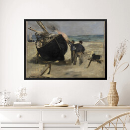 Obraz w ramie Édouard Manet "Tarowanie łodzi" - reprodukcja