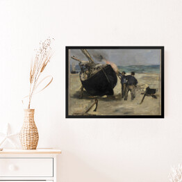 Obraz w ramie Édouard Manet "Tarowanie łodzi" - reprodukcja