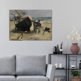 Plakat Édouard Manet "Tarowanie łodzi" - reprodukcja